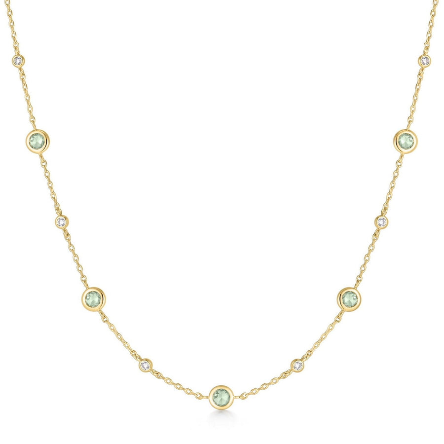 Ania Haie Gold Mint Green Station Necklace N073-05G