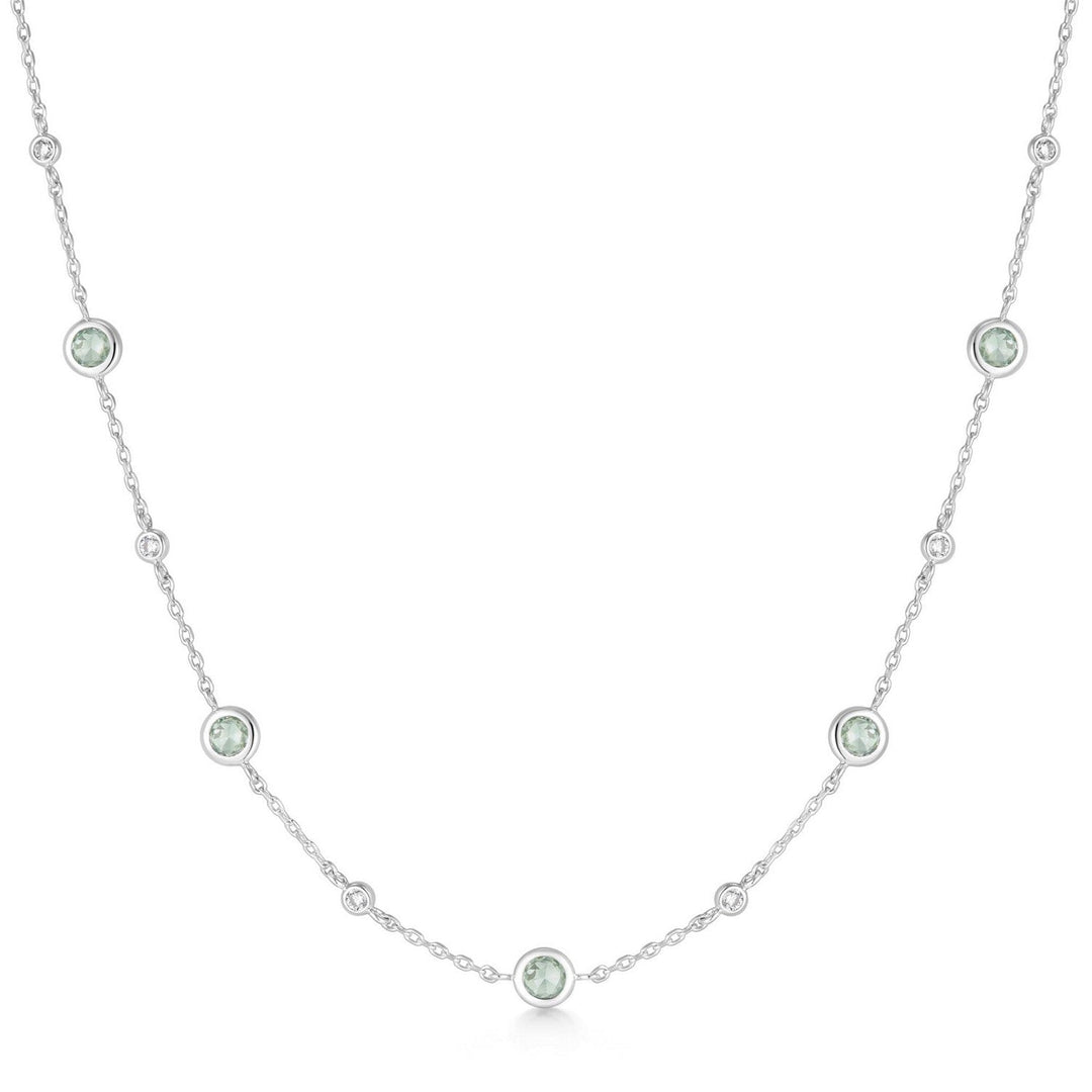 Ania Haie Silver Mint Green Station Necklace N073-05H