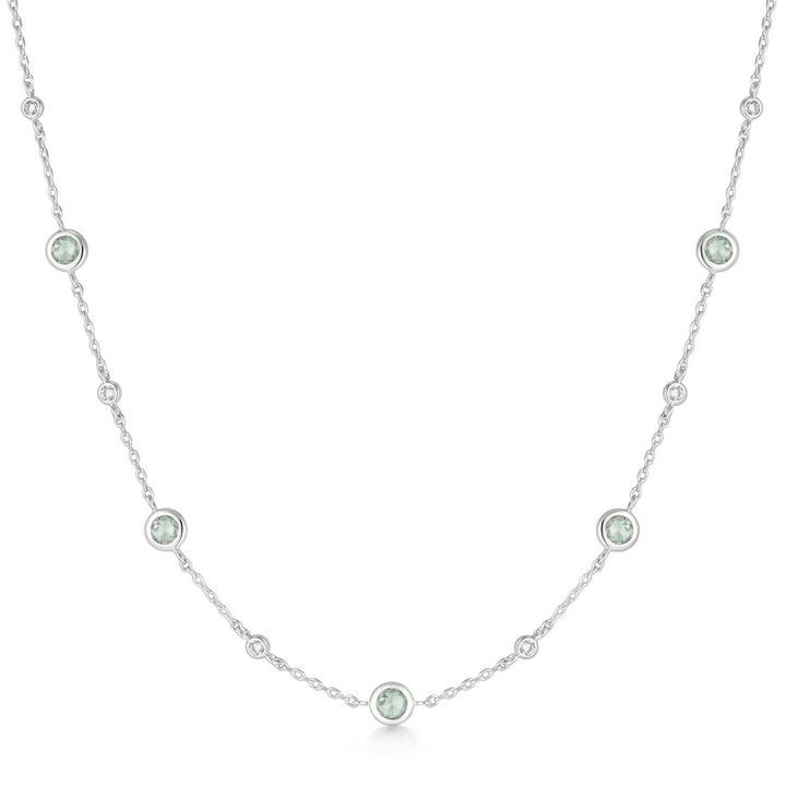 Ania Haie Silver Mint Green Station Necklace N073-05H