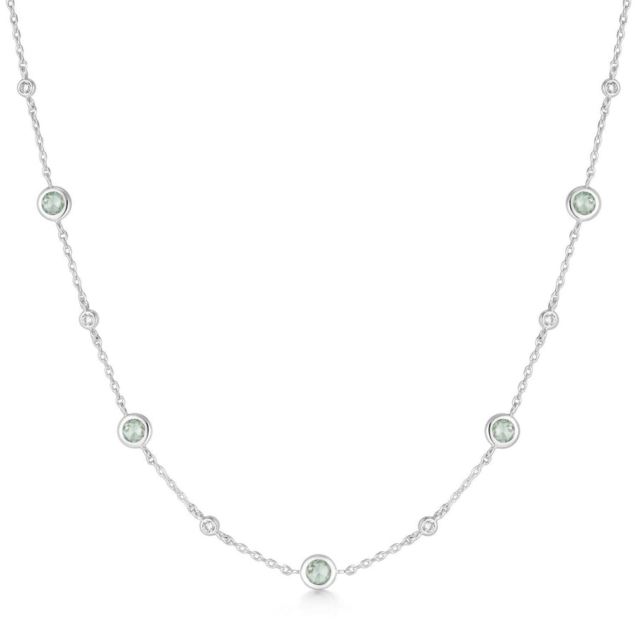 Ania Haie Silver Mint Green Station Necklace N073-05H