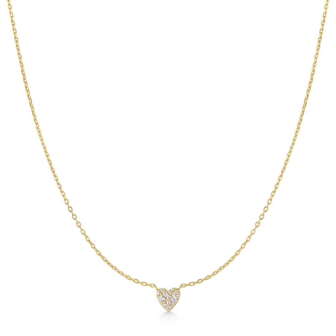 Ania Haie Gold Pavé Heart Necklace N074-01G