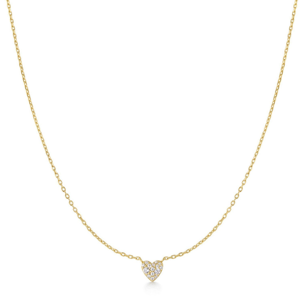 Ania Haie Gold Pavé Heart Necklace N074-01G