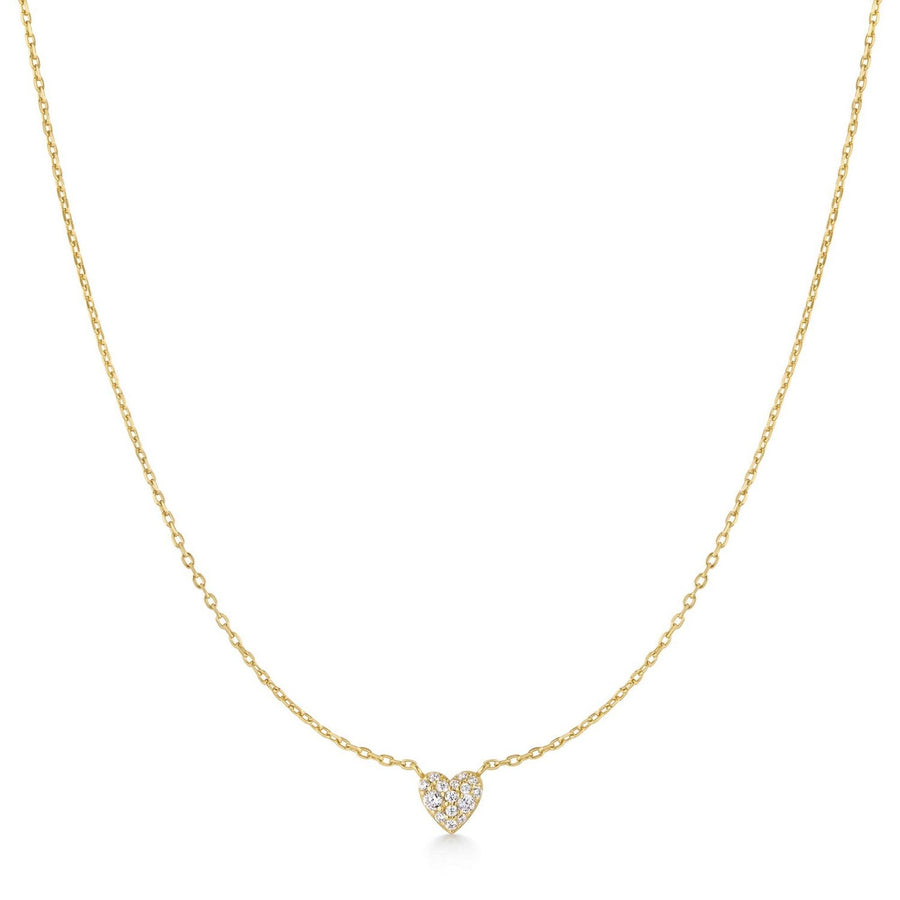 Ania Haie Gold Pavé Heart Necklace N074-01G