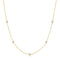 Ania Haie Gold Classic Bezel-Set Station Necklace N074-02G