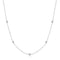 Ania Haie Silver Classic Bezel-Set Station Necklace N074-02H
