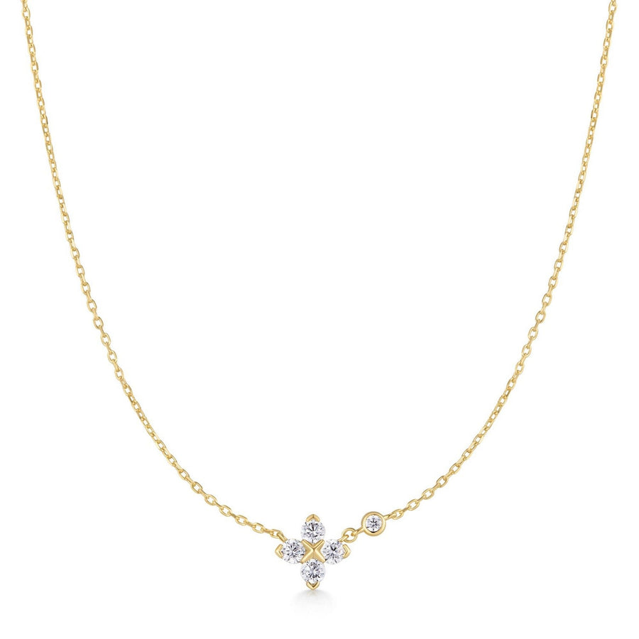 Ania Haie Gold Sparkling Lucky Clover Necklace N074-04G
