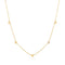 Ania Haie Gold Pavé Puffed Heart Station Necklace N074-05G