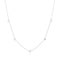 Ania Haie Silver Pavé Puffed Heart Station Necklace N074-05H