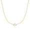 Ania Haie Silver Shell Pearl & Bezel-Set Sparkle Bracelet B075-01H
