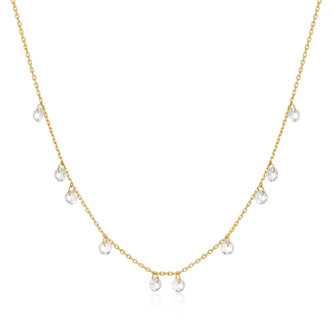 Ania Haie Gold Droplet Station Necklace N074-08G