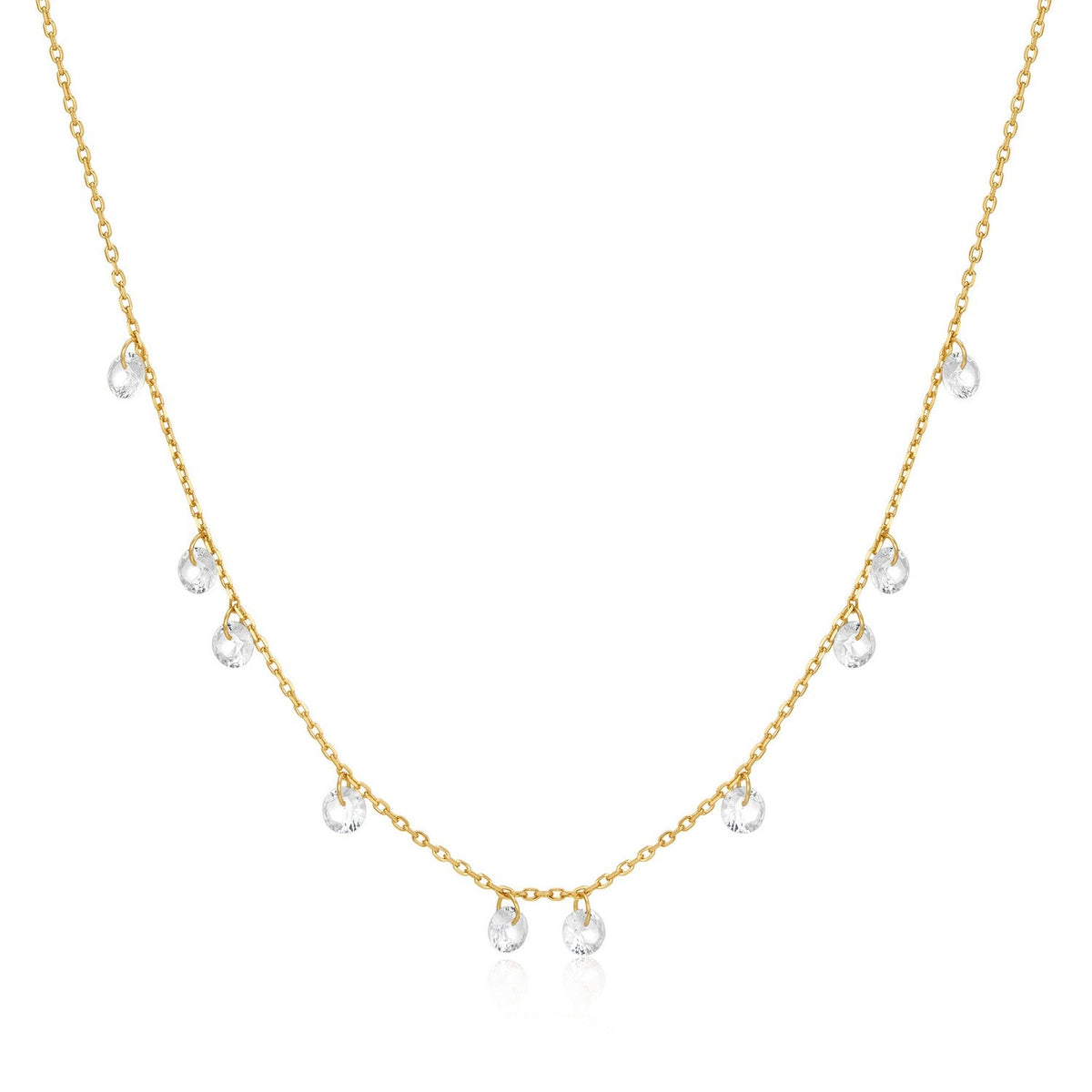 Ania Haie Gold Droplet Station Necklace N074-08G