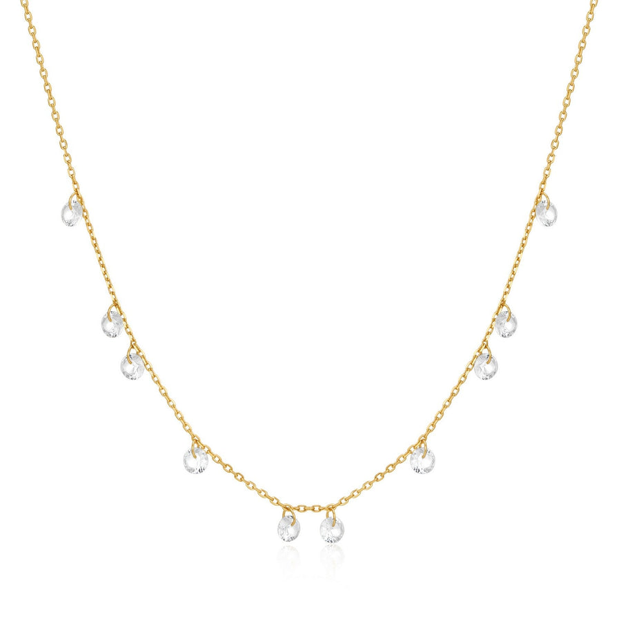 Ania Haie Gold Droplet Station Necklace N074-08G