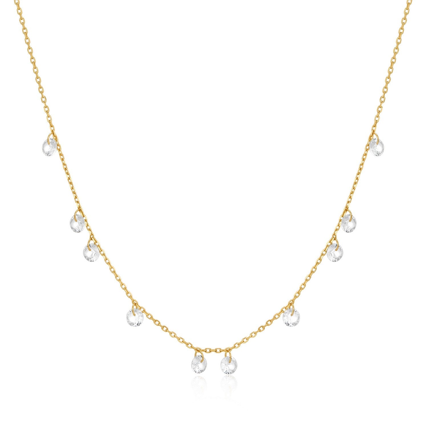 Ania Haie Gold Droplet Station Necklace N074-08G