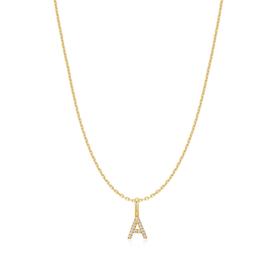 Ania Haie Gold Letter A Initial Necklace N074-09G