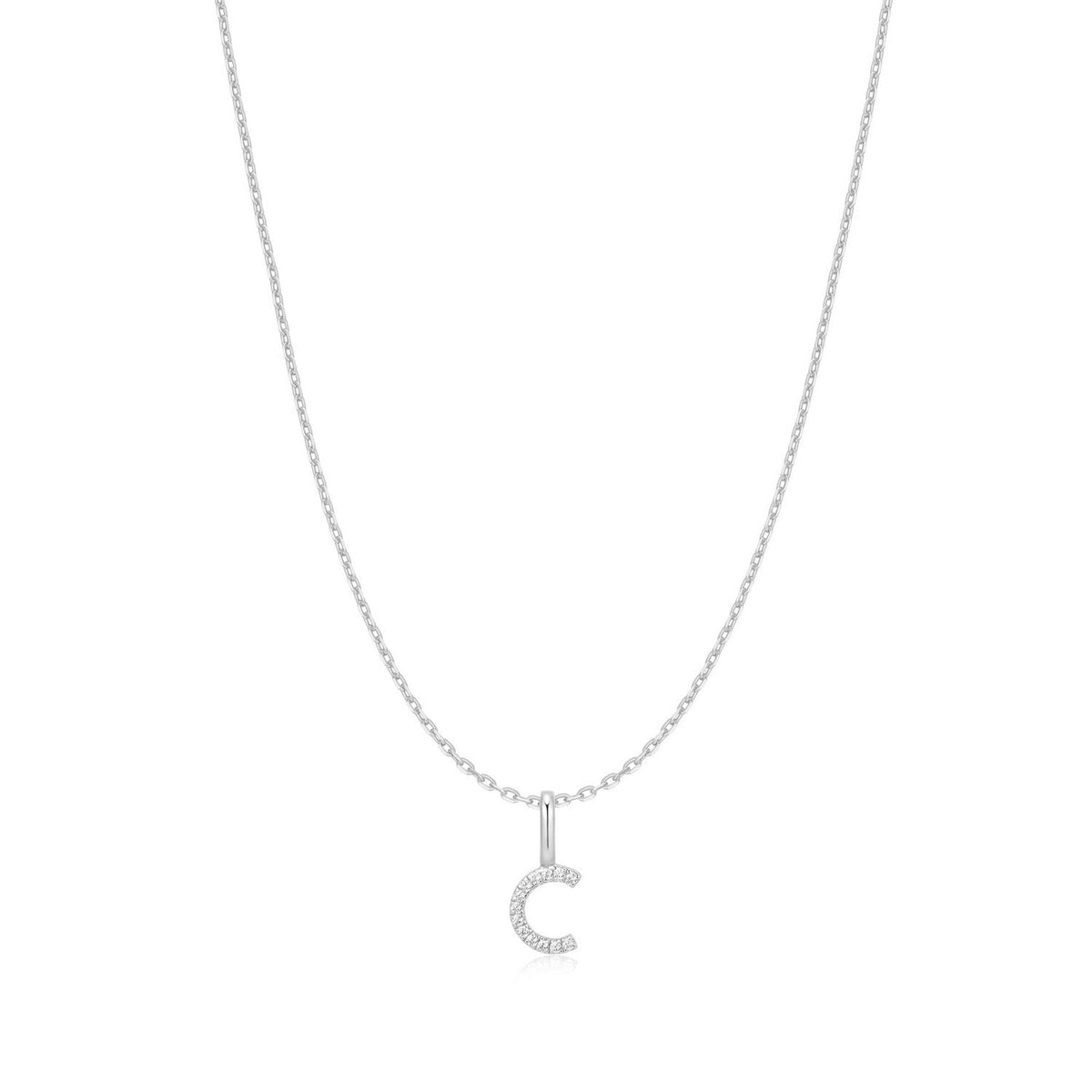 Ania Haie Silver Letter C Initial Necklace N074-11H