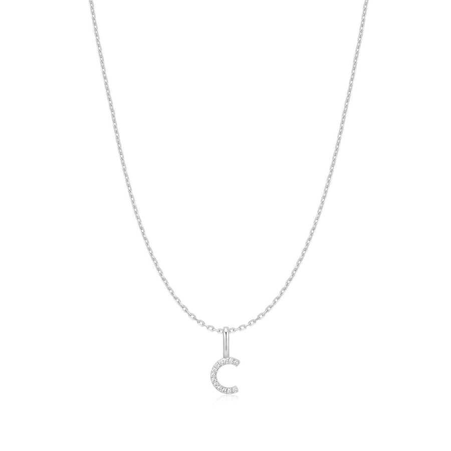 Ania Haie Silver Letter C Initial Necklace N074-11H