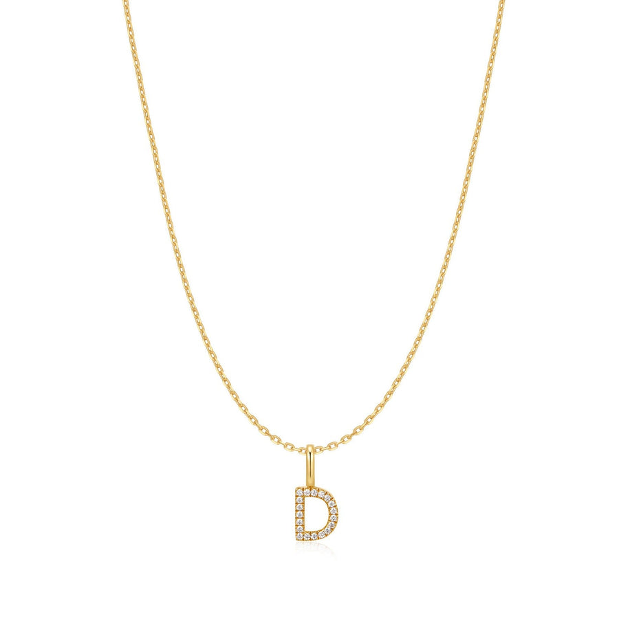 Ania Haie Gold Letter D Initial Necklace N074-12G