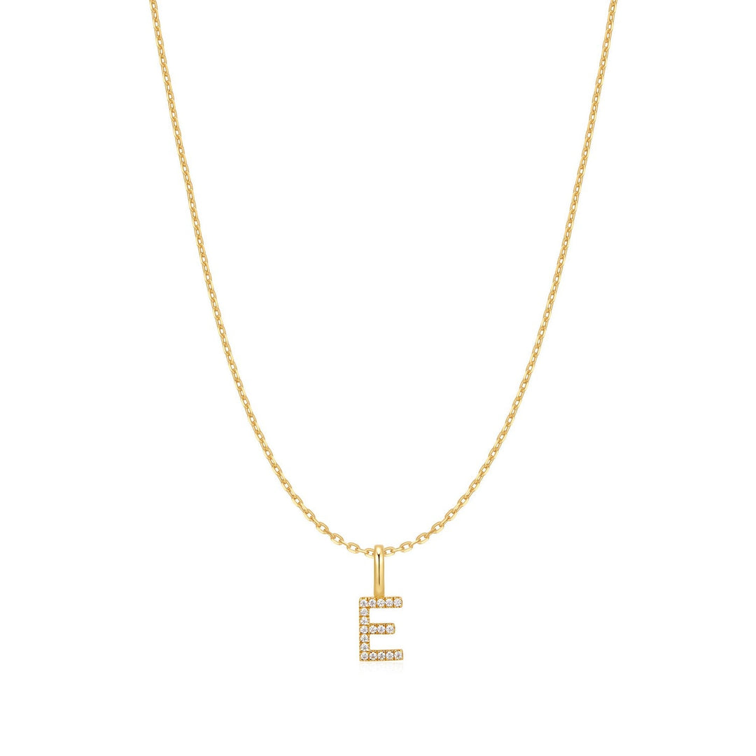 Ania Haie Gold Letter E Initial Necklace N074-13G