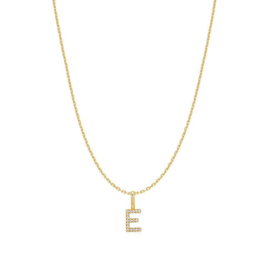 Ania Haie Gold Letter E Initial Necklace N074-13G