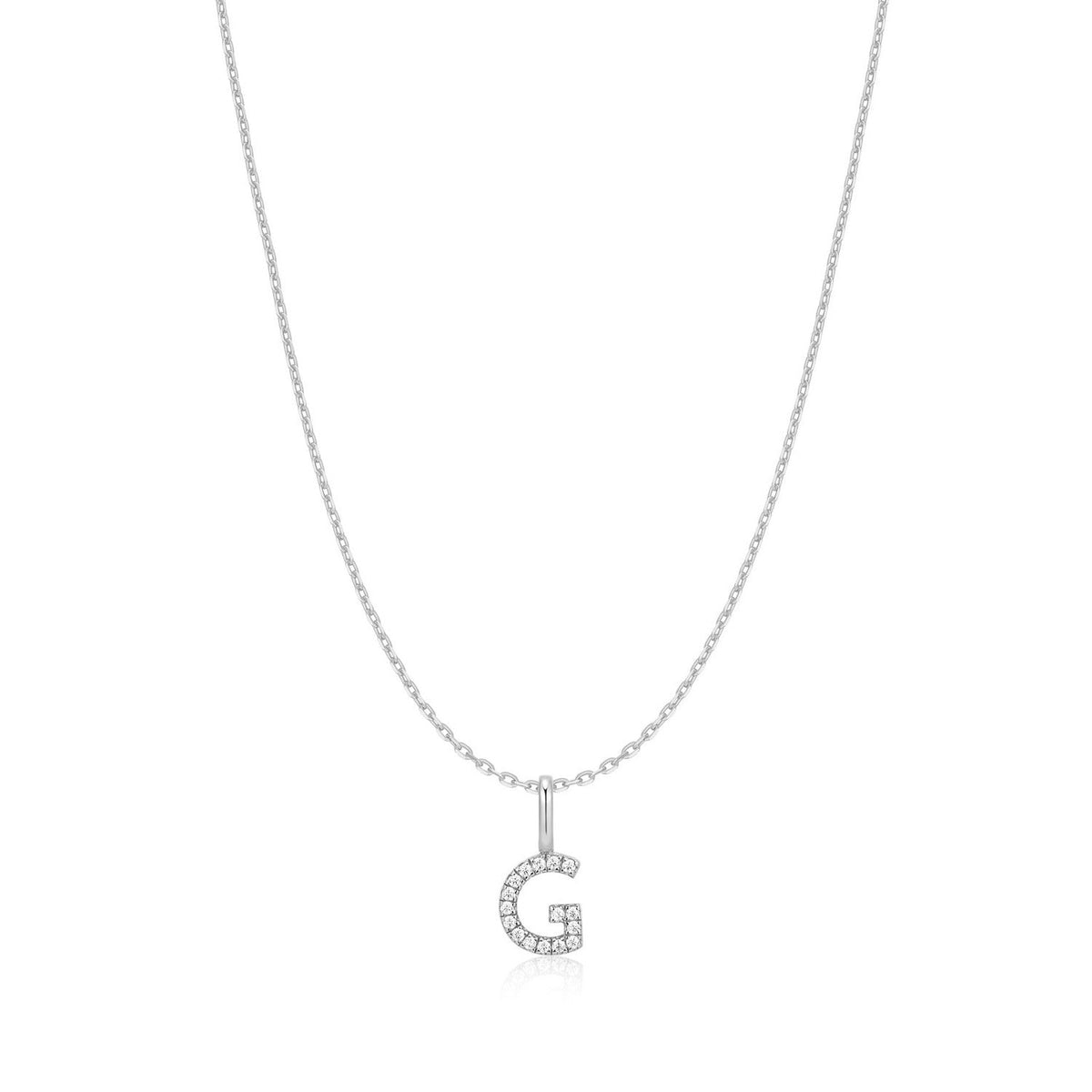 Ania Haie Silver Letter G Initial Necklace N074-15H