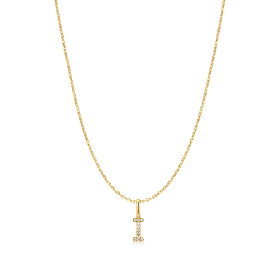 Ania Haie Gold Letter I Initial Necklace N074-17G