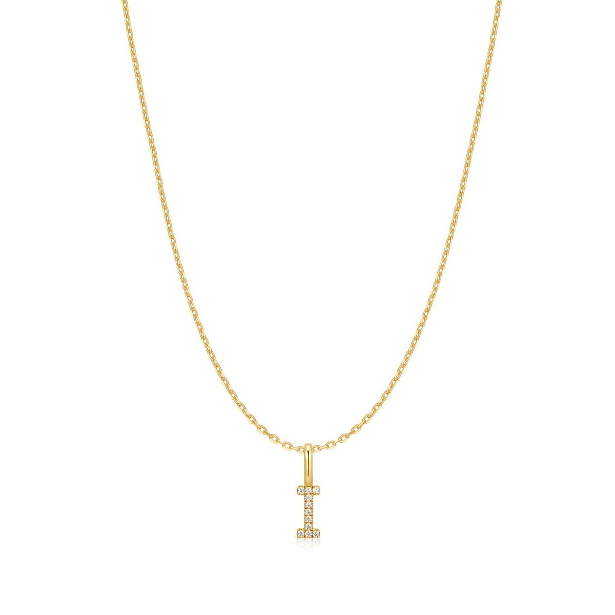 Ania Haie Gold Letter I Initial Necklace N074-17G