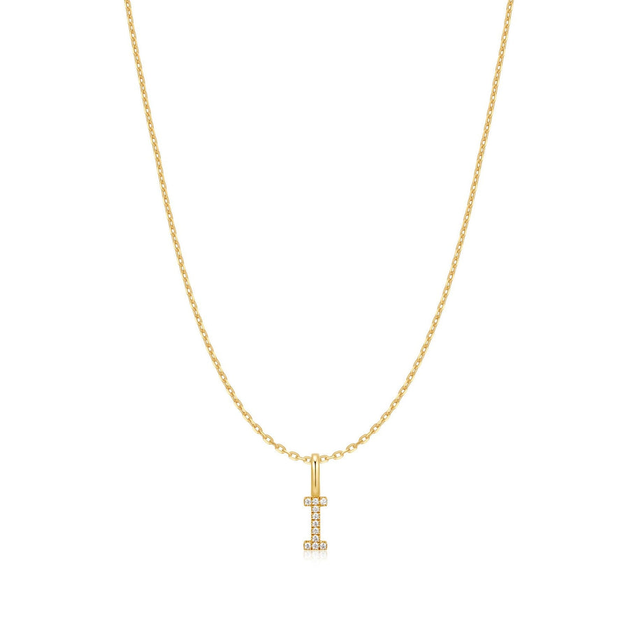 Ania Haie Gold Letter I Initial Necklace N074-17G