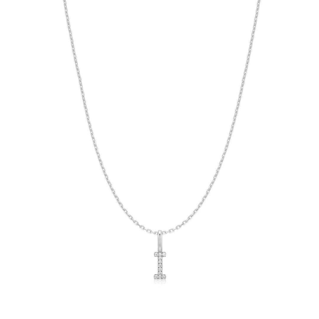 Ania Haie Silver Letter I Initial Necklace N074-17H