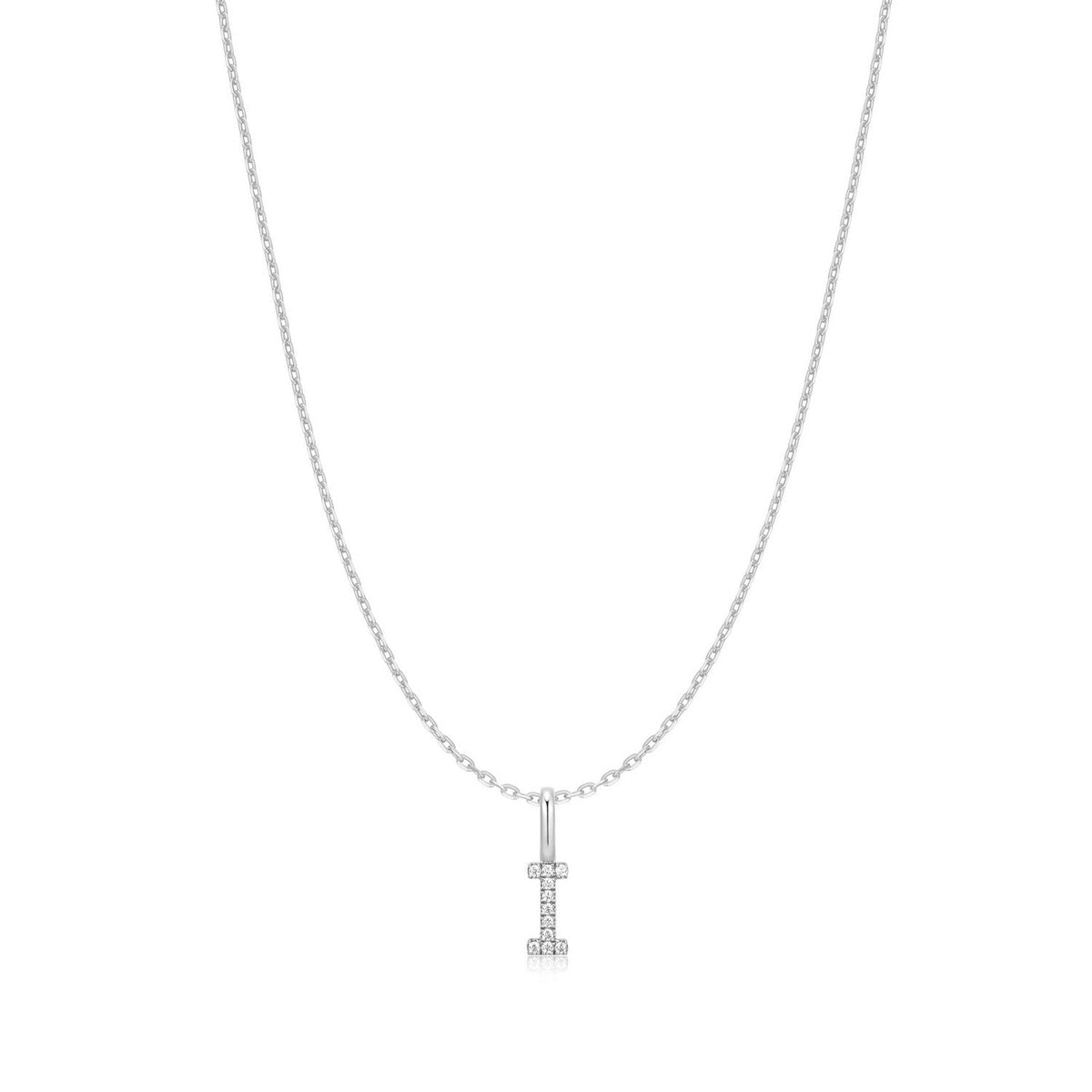 Ania Haie Silver Letter I Initial Necklace N074-17H