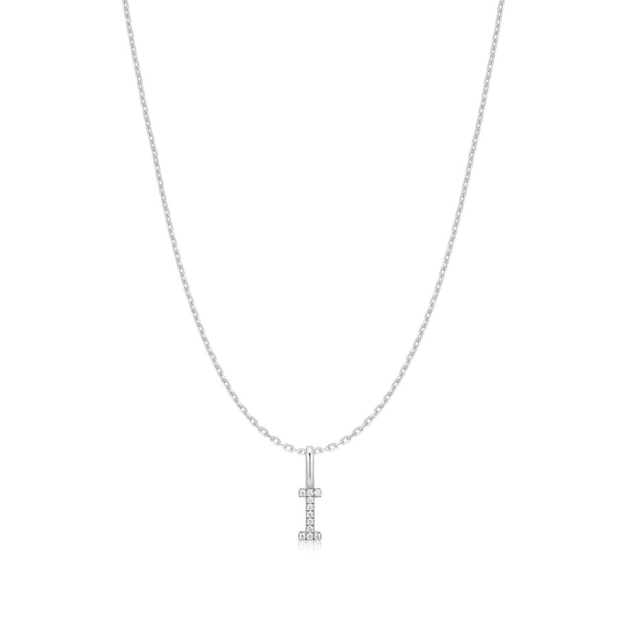Ania Haie Silver Letter I Initial Necklace N074-17H