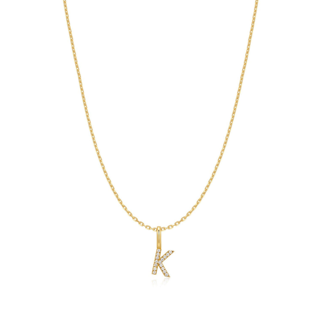 Ania Haie Gold Letter K Initial Necklace N074-19G