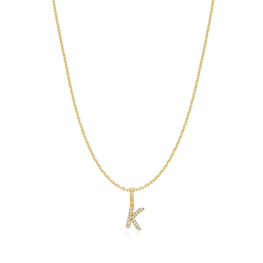 Ania Haie Gold Letter K Initial Necklace N074-19G