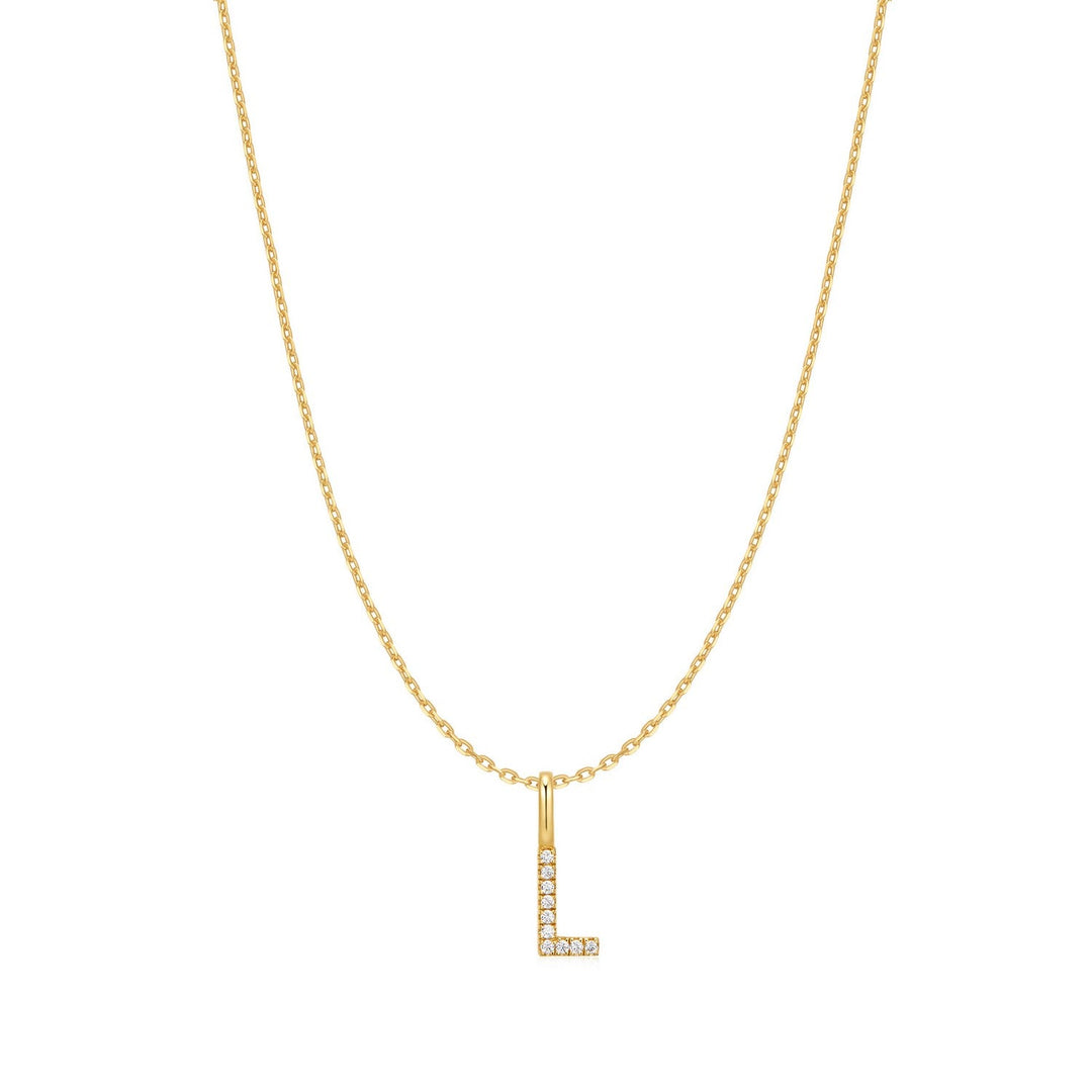 Ania Haie Gold Letter L Initial Necklace N074-20G