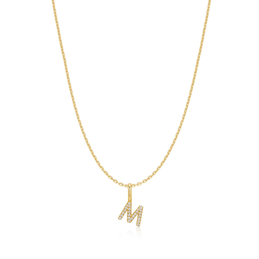 Ania Haie Gold Letter M Initial Necklace N074-21G