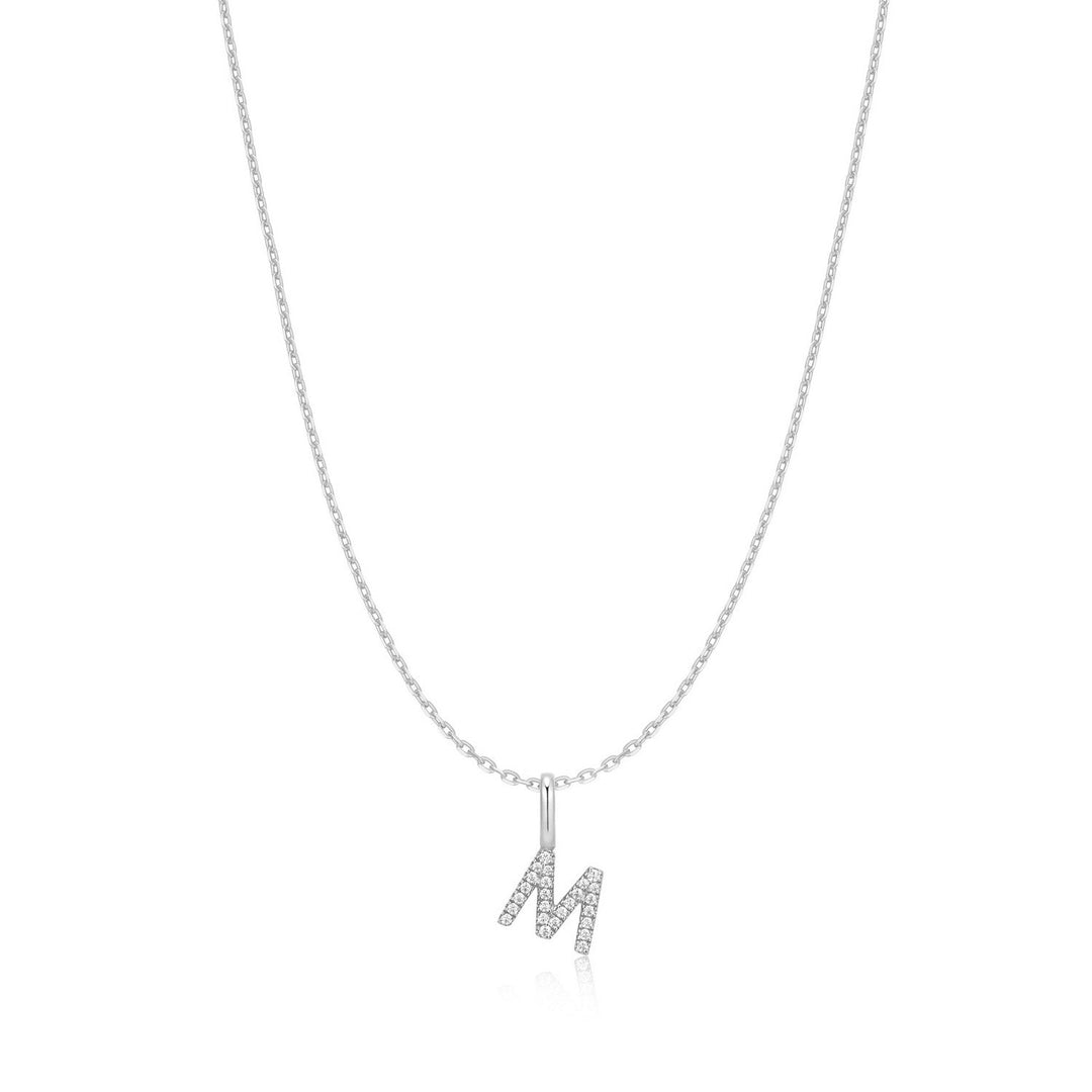 Ania Haie Silver Letter M Initial Necklace N074-21H