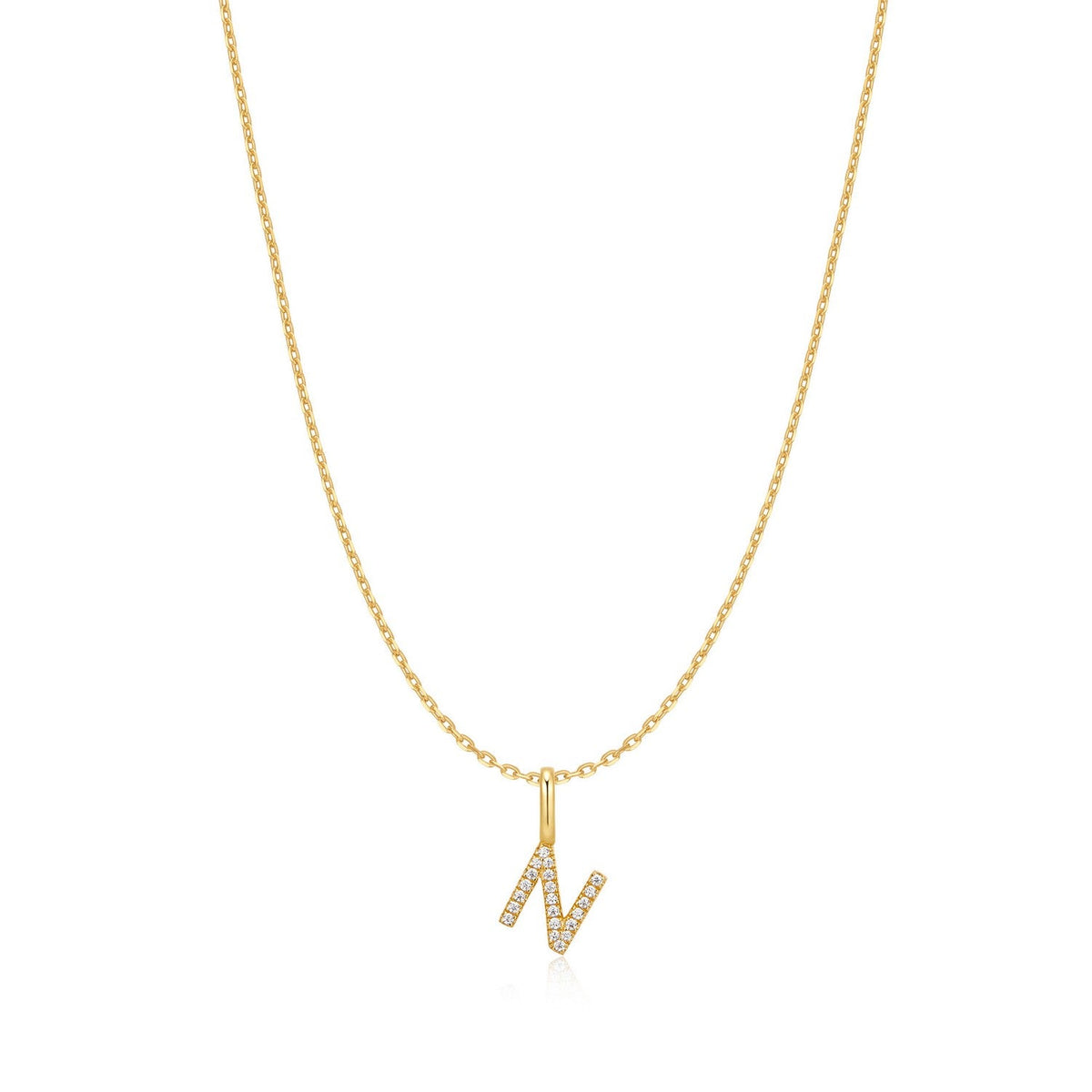 Ania Haie Gold Letter N Initial Necklace N074-22G