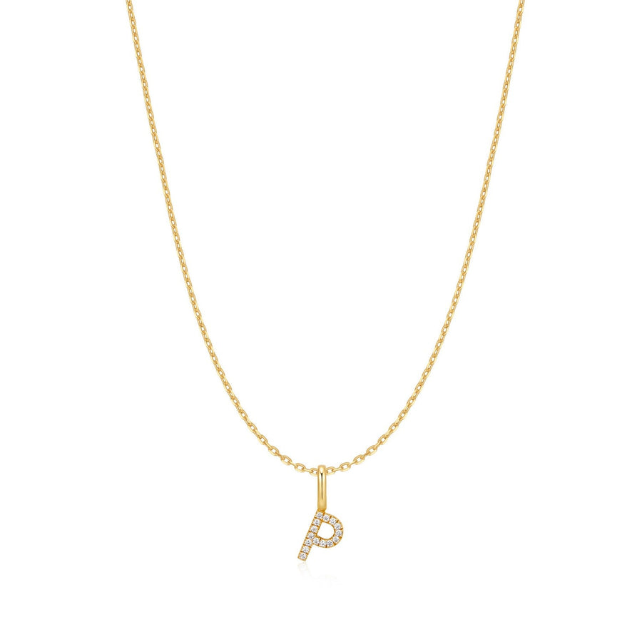 Ania Haie Gold Letter P Initial Necklace N074-24G