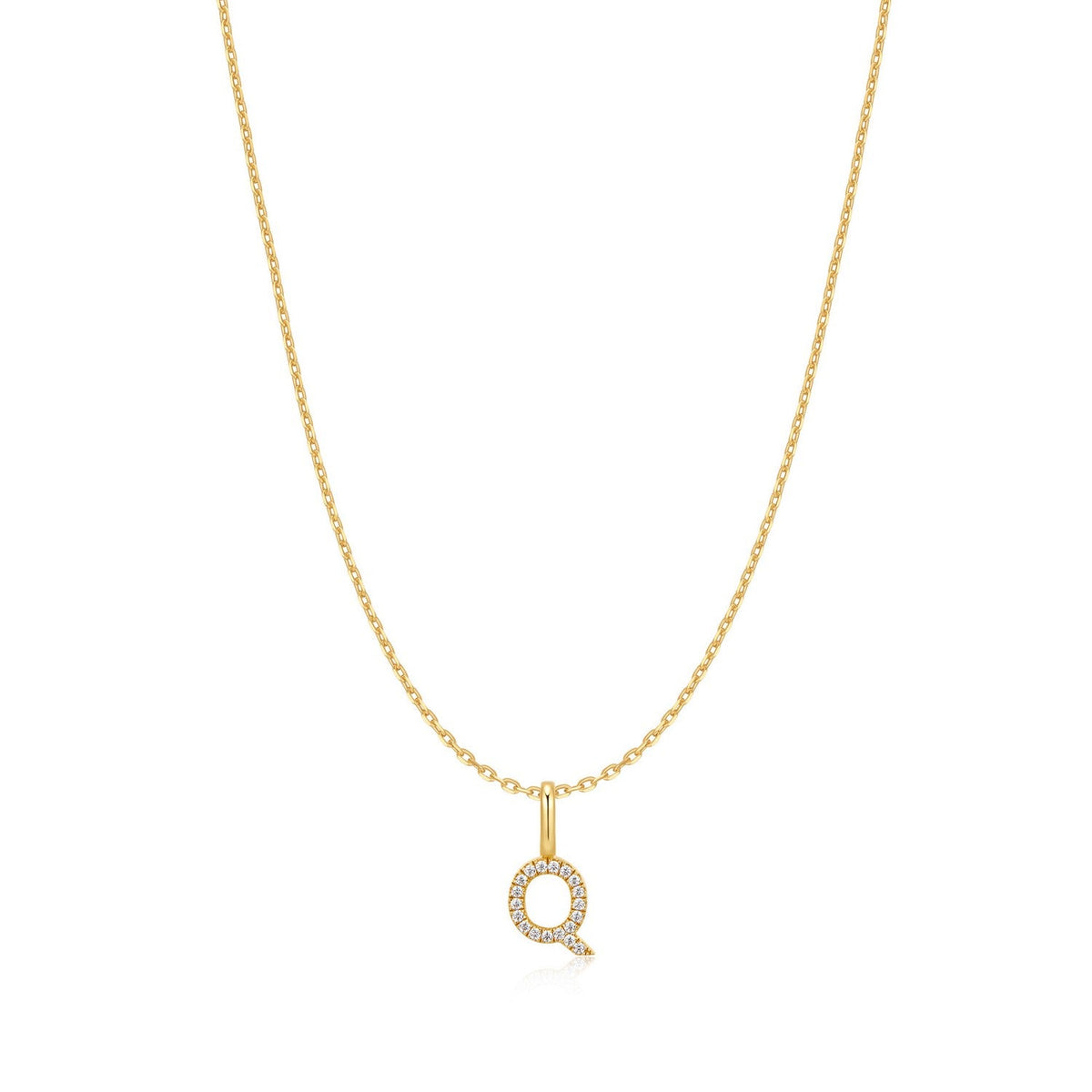 Ania Haie Gold Letter Q Initial Necklace N074-25G
