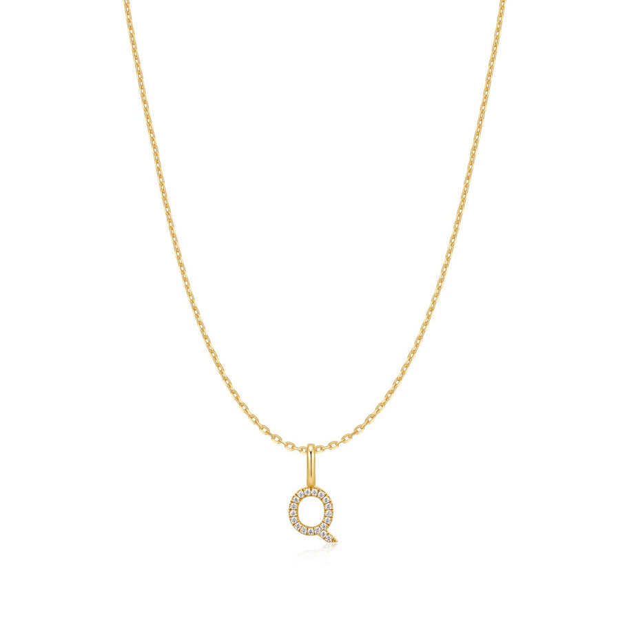Ania Haie Gold Letter Q Initial Necklace N074-25G