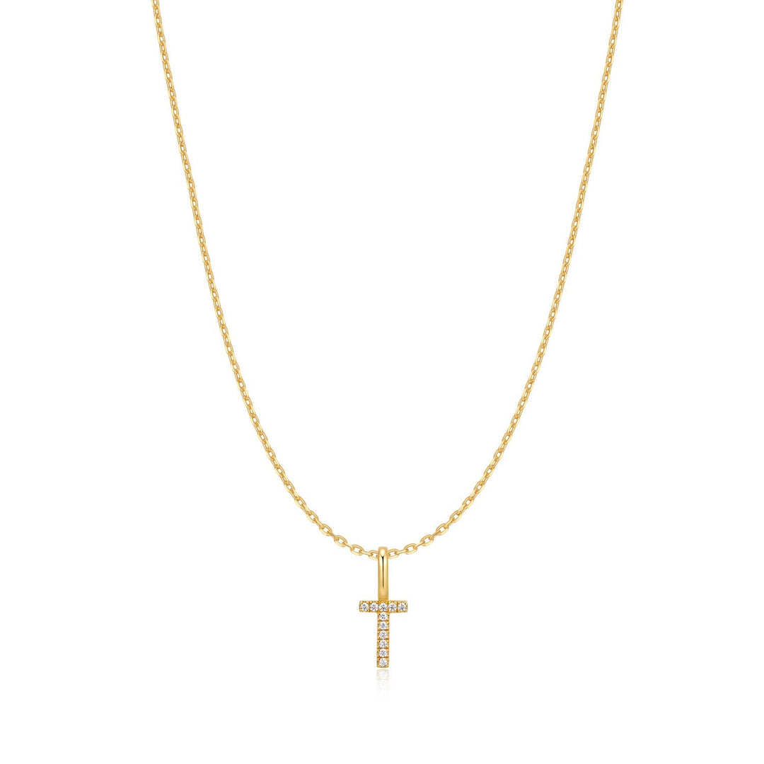 Ania Haie Gold Letter T Initial Necklace N074-28G
