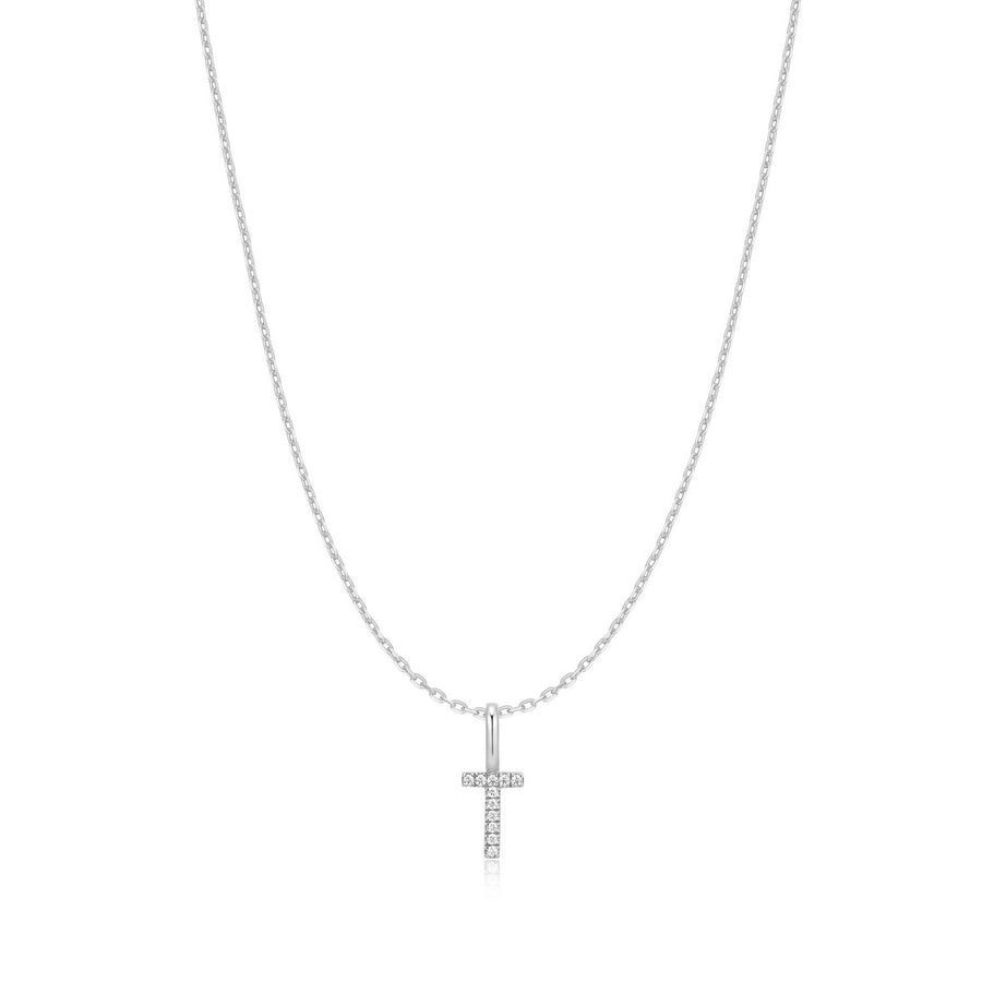 Ania Haie Silver Letter T Initial Necklace N074-28H