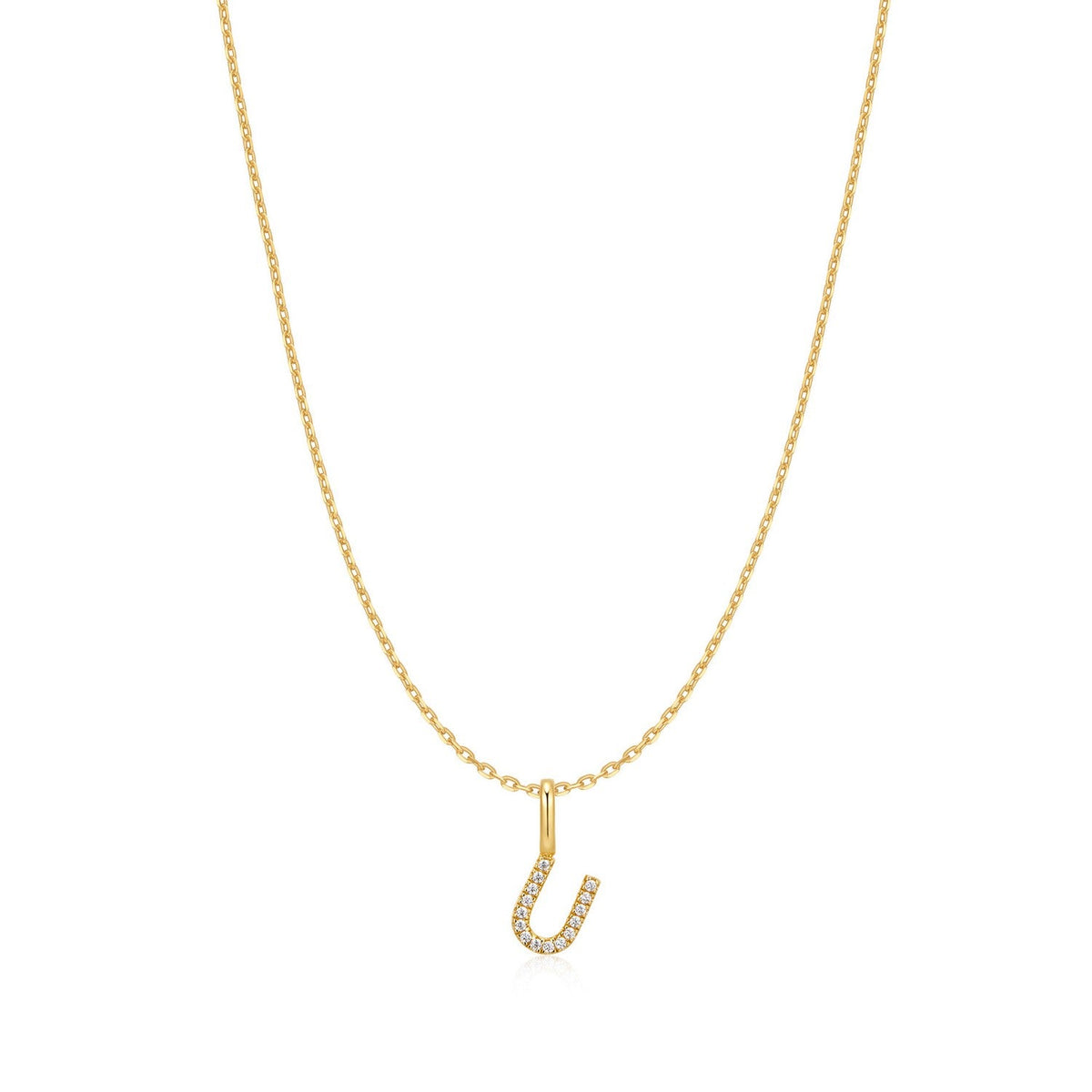 Ania Haie Gold Letter U Initial Necklace N074-29G