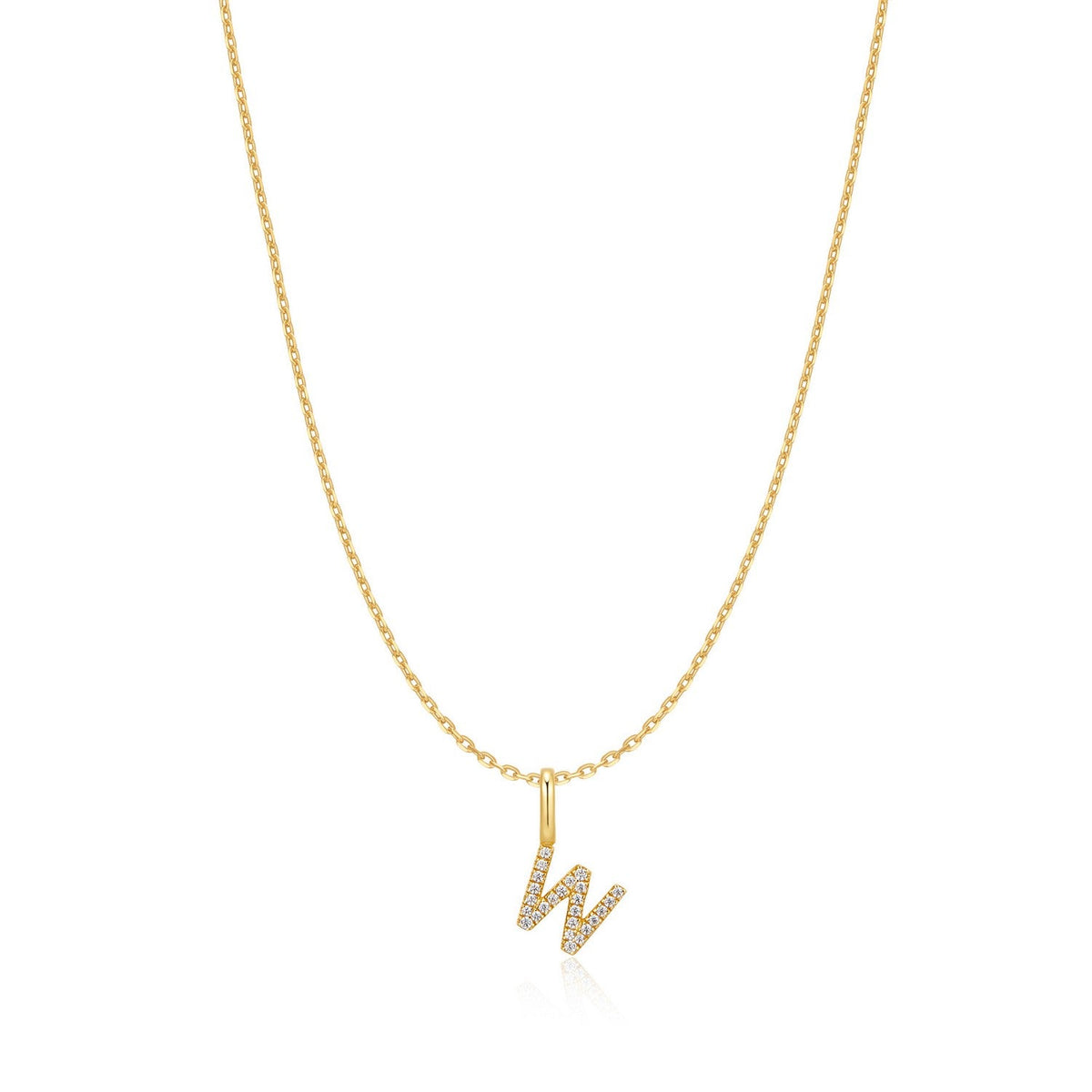 Ania Haie Gold Letter W Initial Necklace N074-31G