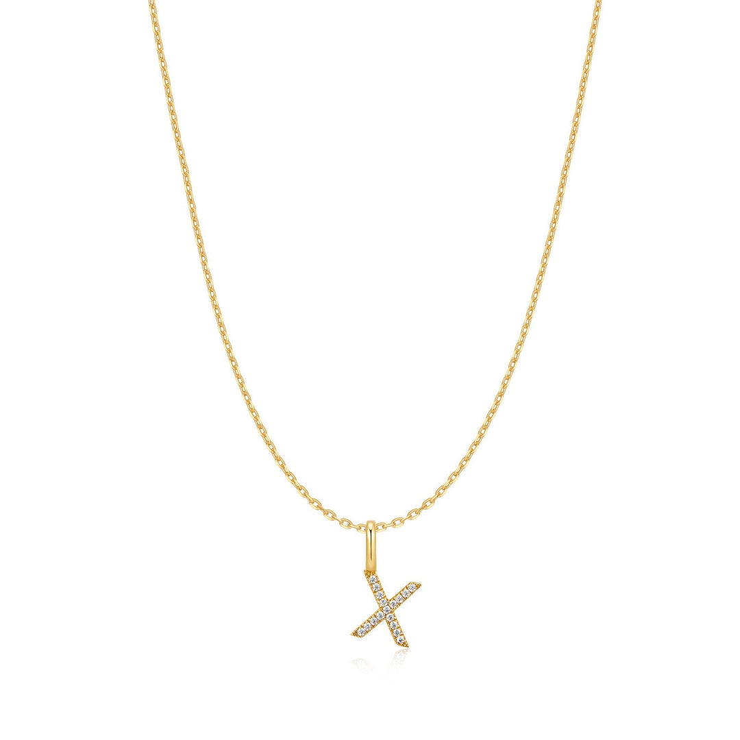 Ania Haie Gold Letter X Initial Necklace N074-32G