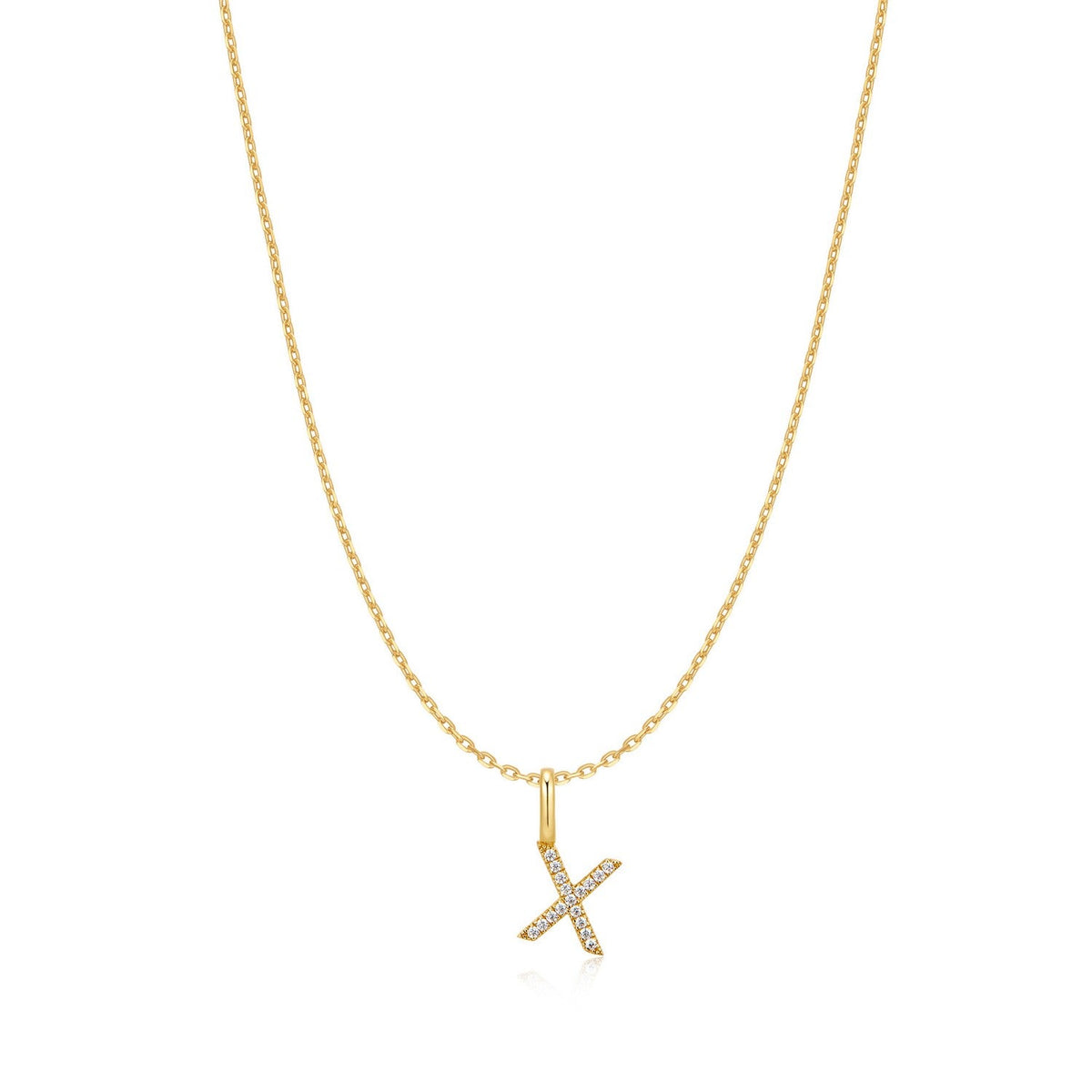 Ania Haie Gold Letter X Initial Necklace N074-32G