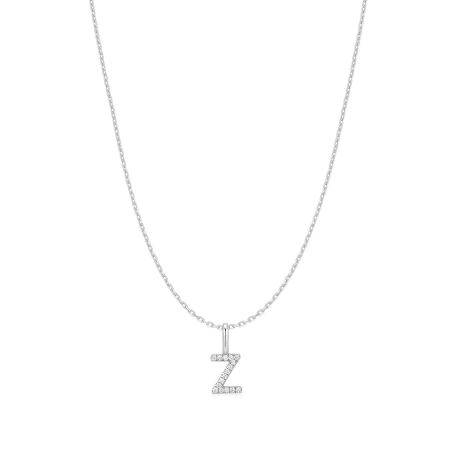 Ania Haie Silver Letter Z Initial Necklace N074-34H
