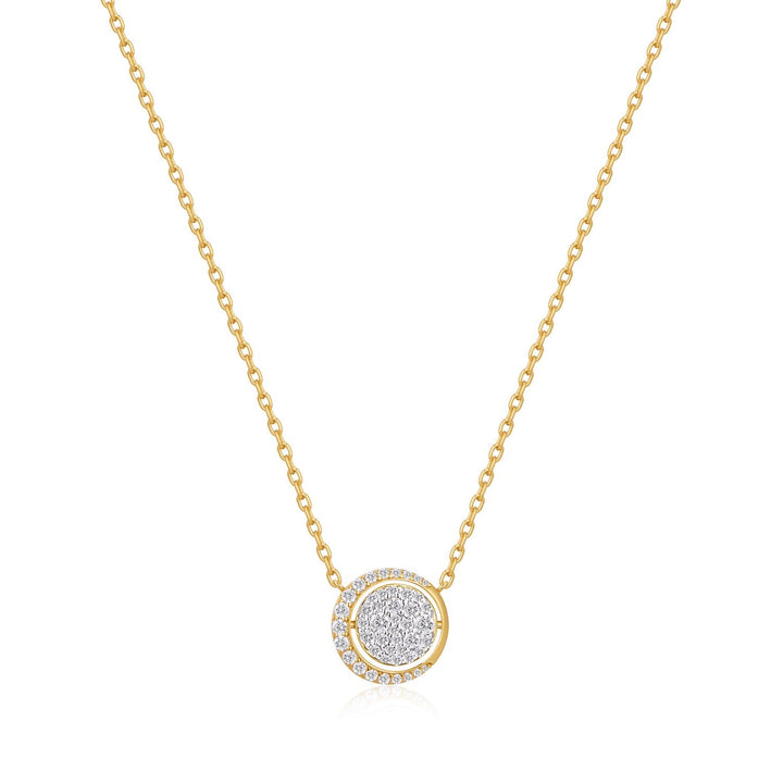 Ania Haie Gold Reversible Pavé Moon Evil-Eye Necklace N075-04G