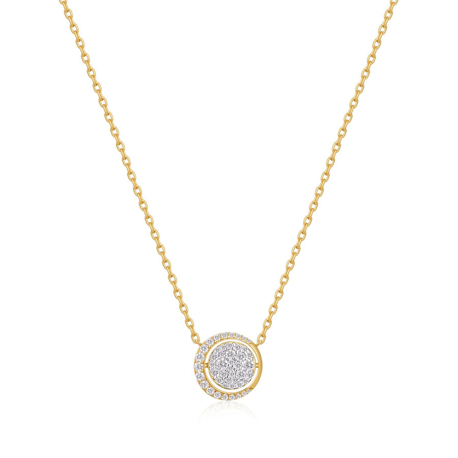 Ania Haie Gold Reversible Pavé Moon Evil-Eye Necklace N075-04G