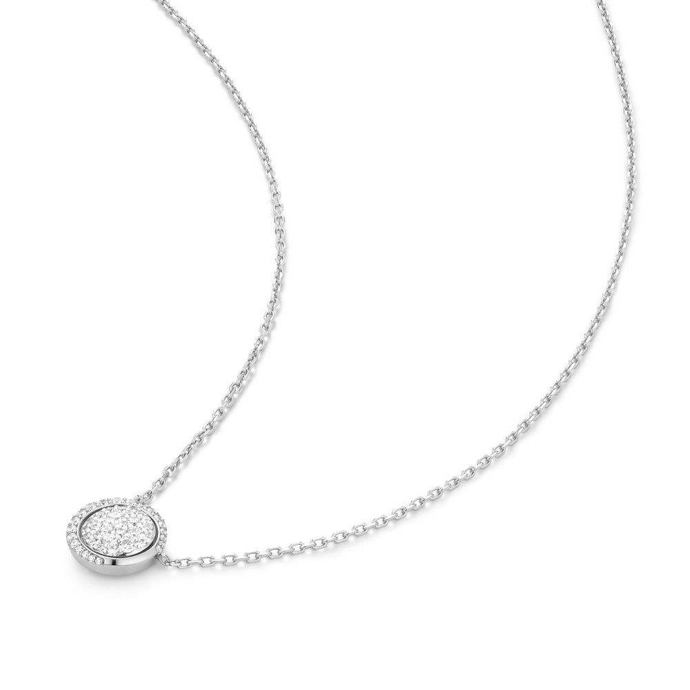 Ania Haie Silver Reversible Pavé Moon Evil-Eye Necklace N075-04H