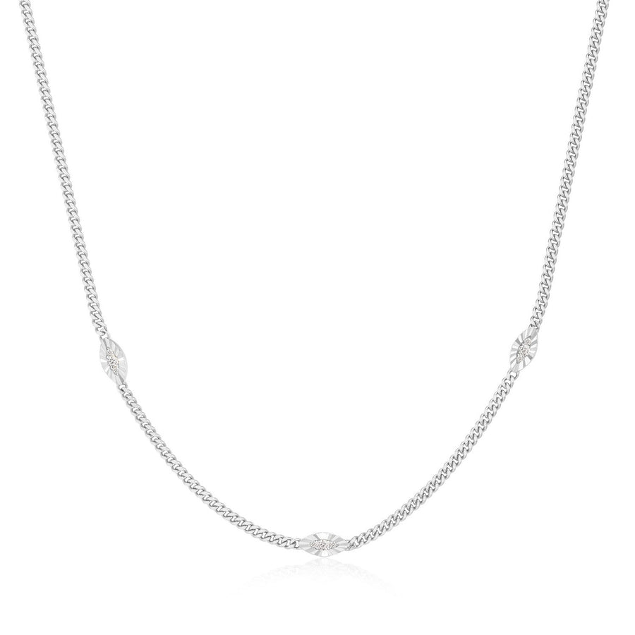 Ania Haie Silver Evil Eye Station Necklace N075-06H